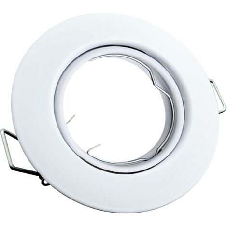 Faretto incasso orientabile tondo bianco MR16 Polux