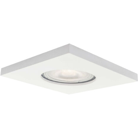 Faretto incasso quadrato bianco IP65 GU10 Lagos Light