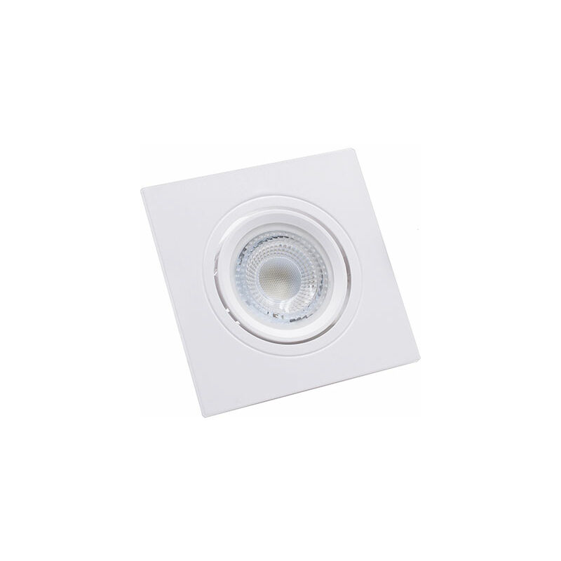 Image of Faretto incasso quadrato kliss century bianco orientabile mm 93x93 (5 pezzi) Century
