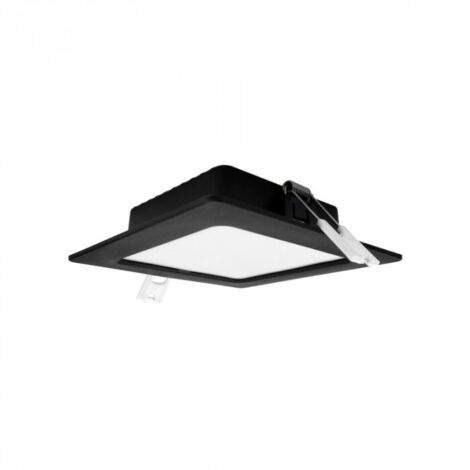 Faretto incasso quadrato nero 12cm LED 6W 4000K Ecolight