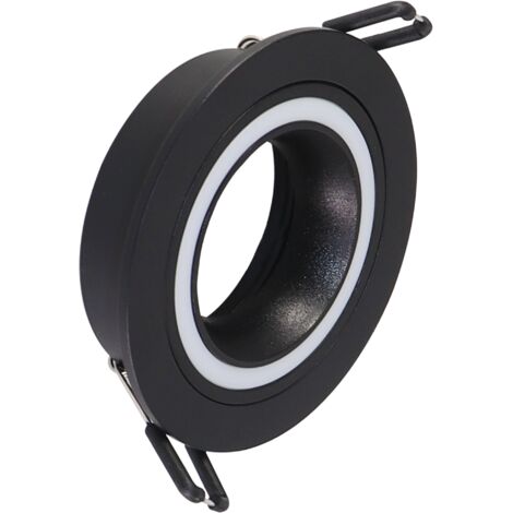 Faretto incasso rotondo nero GU10 Polux FALCO 323699