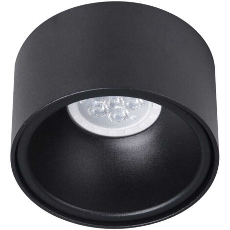 Faretto incasso soffitto BALI tondo nero GU10 Milagro