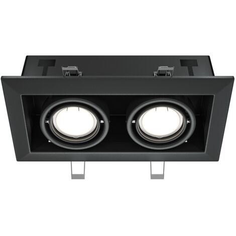 Faretto incasso soffitto Maytoni Metal Modern nero 2xGU10