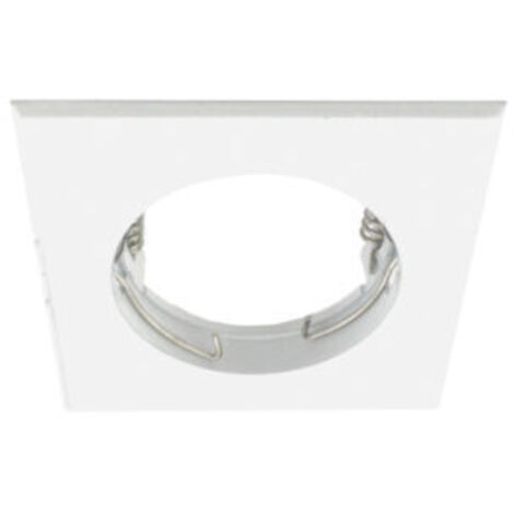 Faretto incasso Soffitto Quadrato, Fisso,  IP20, GU10, Cromo Satinato