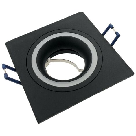 Faretto incasso soffitto quadrato nero GU10 Claro ID-1006