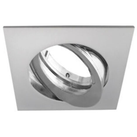 Faretto incasso Soffitto Quadrato, Orientabile , IP20, GU10, Bianco