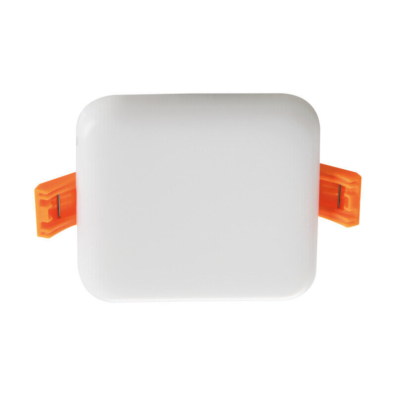 Downlight LED incorporato - 6W - IP65 - Quadrato bianco - Ultra-sottile 9mm