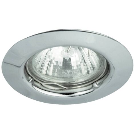 Faretto incasso tondo metallo cromo 12V MR16 Rabalux