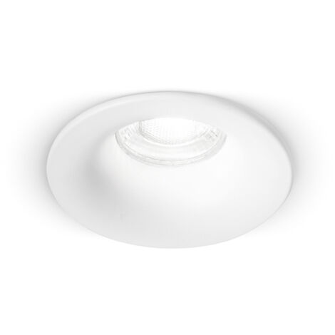 Faretto Incasso Tondo Moderno Oasis Alluminio Bianco 1 Luce Gu10
