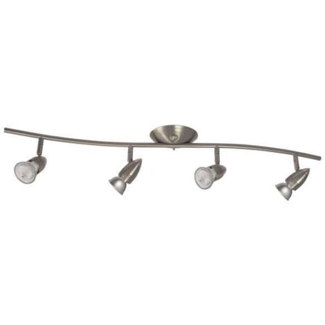 faretto lampada da parete orientabile specchio 4 luci cromo satinato GU10
