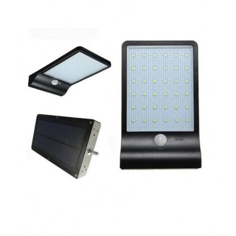 Faretto Led 10 W Con Pannello Solare Sensore Movimento Faro Telecomando So-e10w