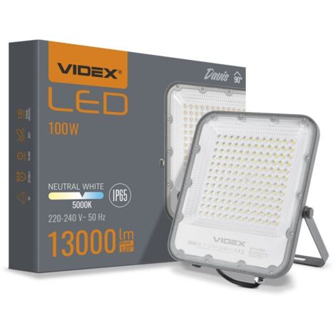 Faretto LED 100W 5000K 13000lm IP65 esterno Videx Davis