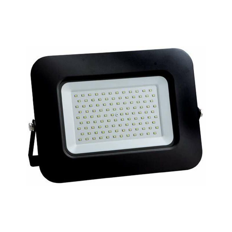 Image of Optonica - Proiettore led 100W (600W) Nero Premium Line IP65 8500lm - Bianco Caldo 2800K