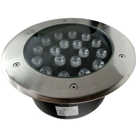 Faretto LED 18W 230v 18x1w calpestabile da incasso Faretto led carrabile Luce Fredda 6400k