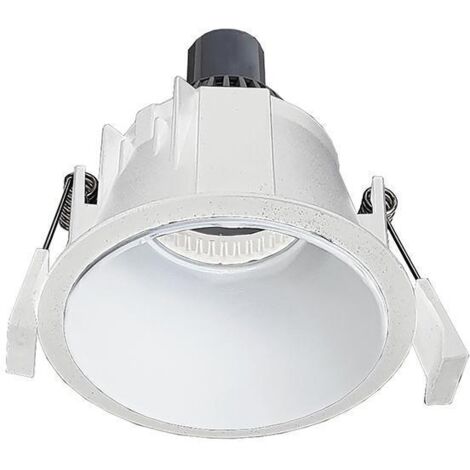 Faretto led 1x13w incasso soffitto gu10 rotondo bianco alluminio Ø90mm foro 82mm ip20 rossini illuminazione vir002bb