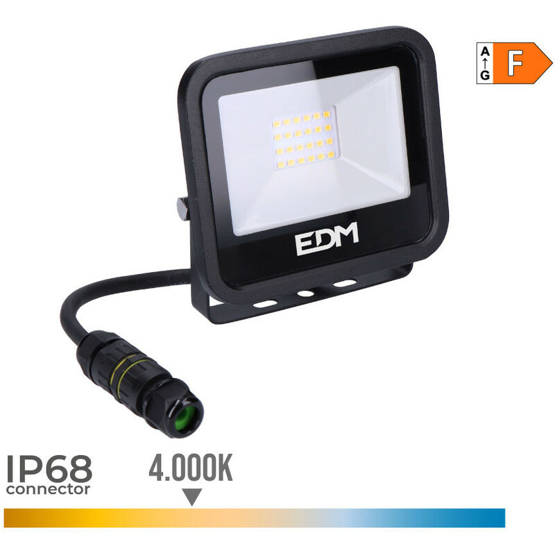 Proiettore LED 20W Impermeabile IP65 1520lm (160W)...