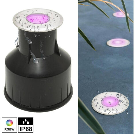 Faretto Led 24v Rgbw Calpestabile Segnapassi Incasso Ip68 4 W Rgb 4000k Dmx Luci