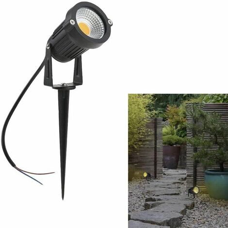 Faretto Led 5 W Proiettore Luce Calda Picchetto Da Terra Esterno Ed06-nc