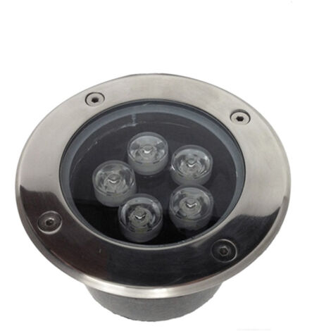 Faretto LED 5W calpestabile a incasso da esterno IP65 F.I.115-127mmLuce Calda 3000k