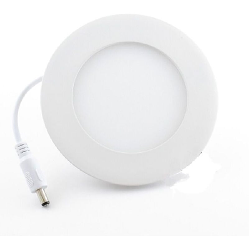 R&g - faretto led 6 w slim tondo incasso a molla con led driver bianco 6400K soffitto