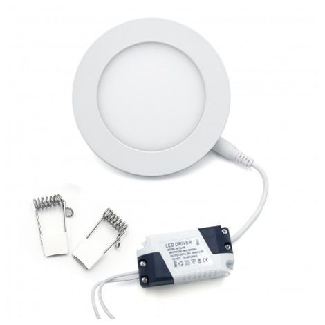 TECH-IT Faretto Led 6 Watt Pannello Incasso rotondo 450LM Luce fredda 6000k