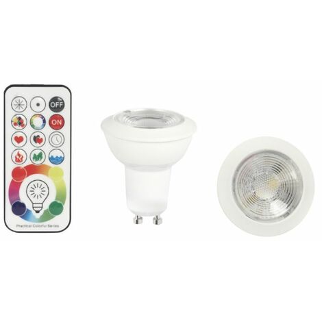 Faretto led 6w RGBW con attacco Gu10