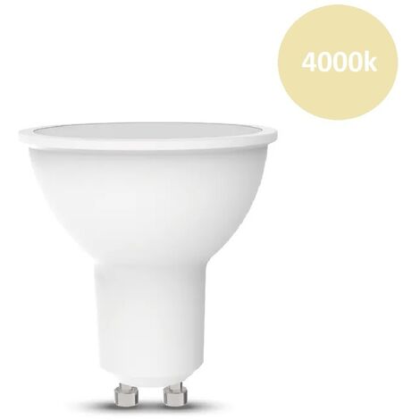 Faretto led 9w attacco GU10 lampadina copertura opaca per portafaretti fari luce naturale calda  Naturale
