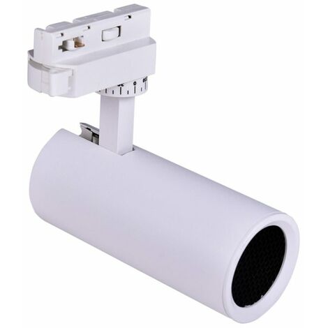 Faretto LED a binario bifase con attacco Gu10 - Bianco