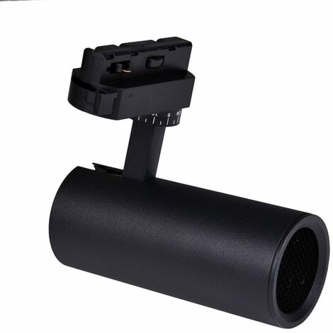 Faretto LED a binario bifase con attacco Gu10 - Nero