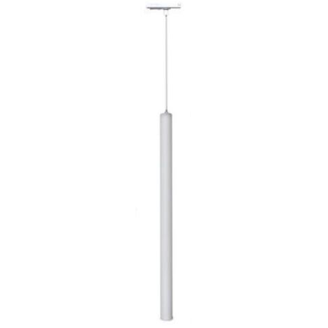 Faretto led a sospensione 3w cilindro per binario track monofase lampada proiettore nero bianco  Bianco