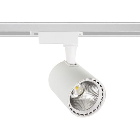 EFECTOLED Faretto LED Binario Monofase 20W Bron Bianco 4000K Bianco Naturale