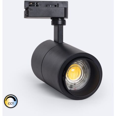 Faretto LED Binario Monofase 20W Regolabile CCT Pulyx Multiangolo 15-60º Nero