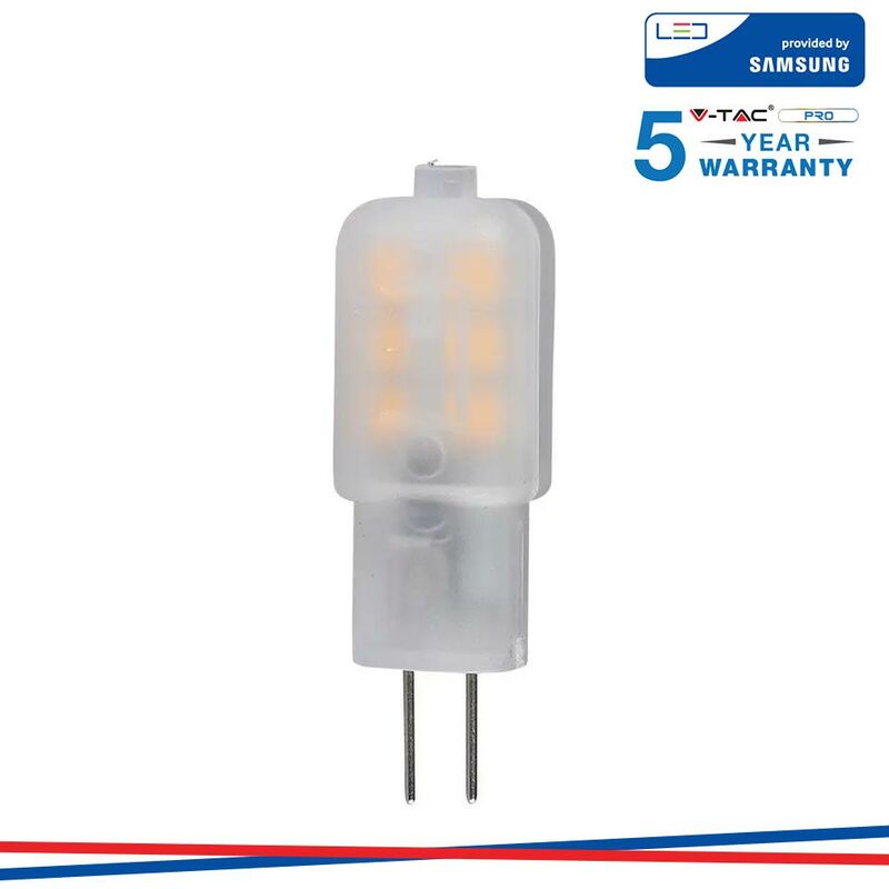 Image of Led lampadina samsung chip G4 1.1W plastica 3000K - Luce calda