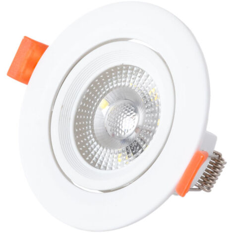 Faretto LED circolare da incasso 7W 600Lm 4200ºK 38º 40.000H [HO-IN-DL7W-W]