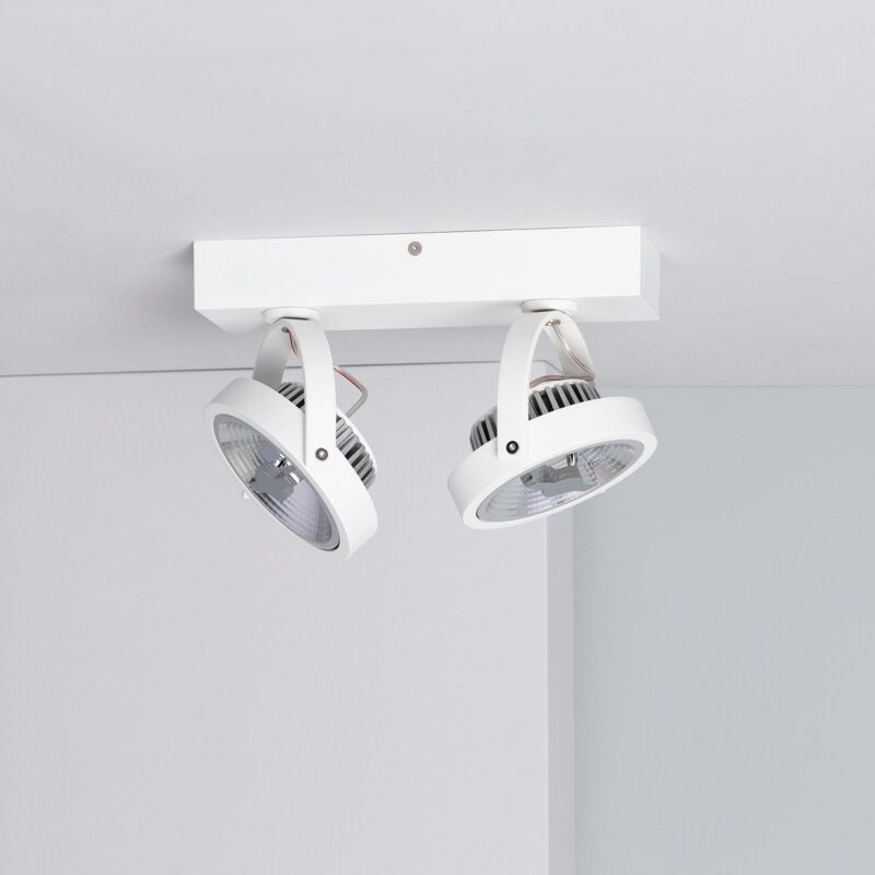 Image of Faretto led da Superficie Orientabile AR111 30W Regolabile Bianco cree Bianco Caldo 3000K