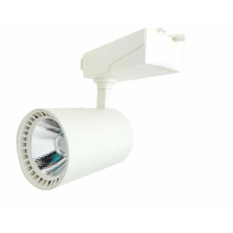 Faretto led da Binario 30W 80° Monofase bianco