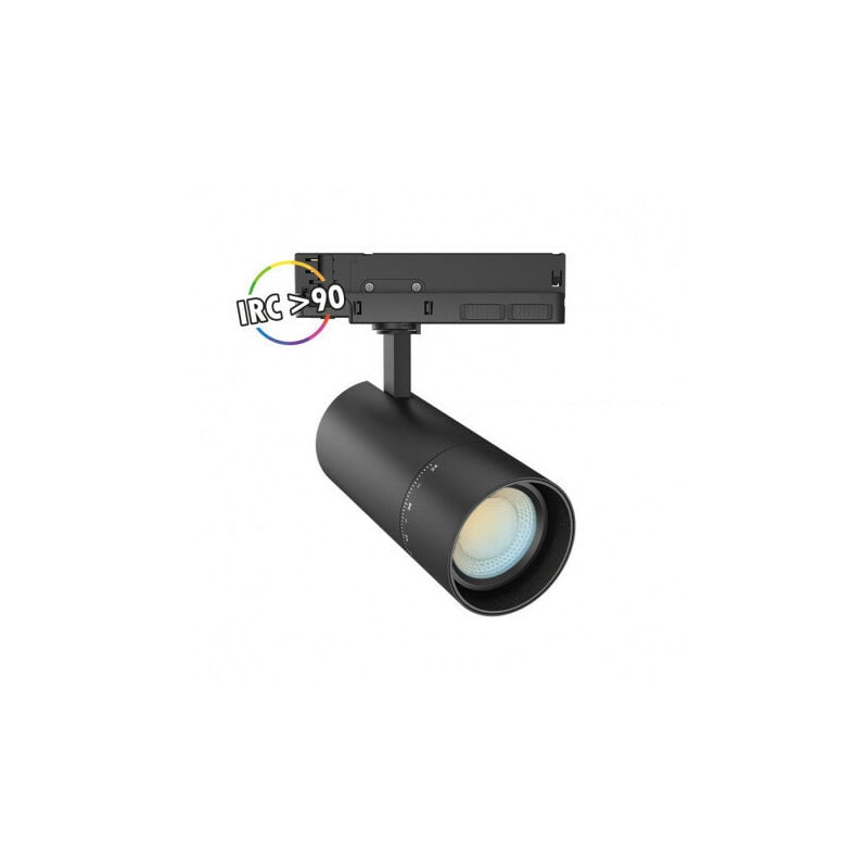 Faretto led da Binario con Adattatore 3 Luci Nero