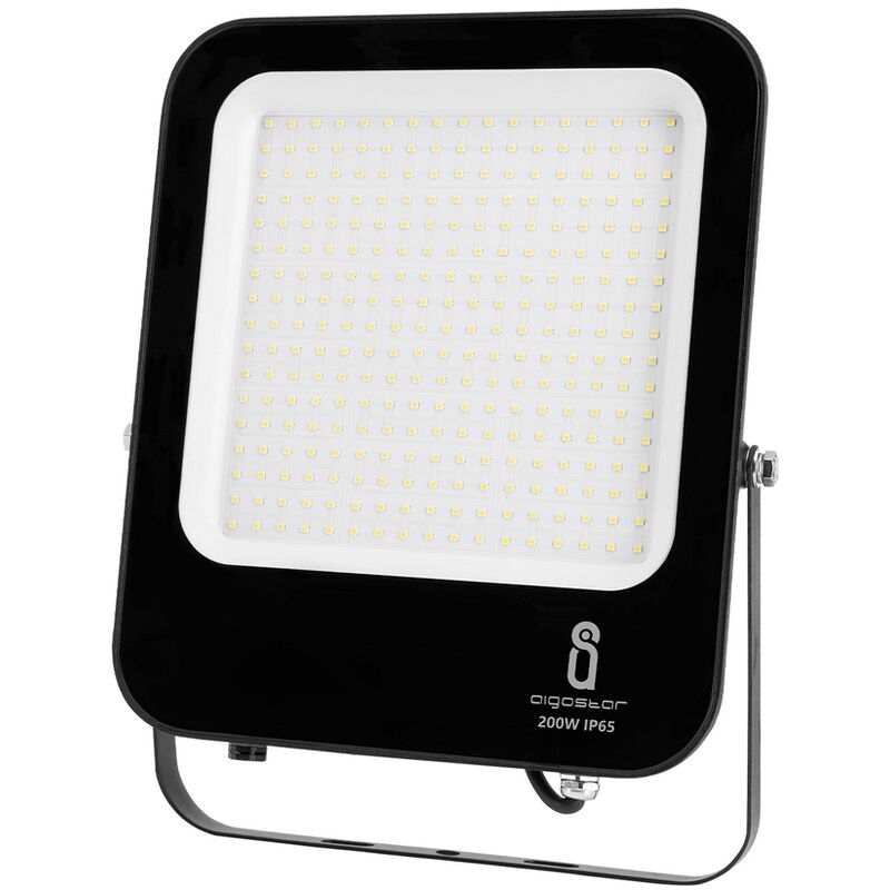 Image of Faro proiettore Led 200W Nero da esterno IP65 Bianco freddo 6500K Aigostar