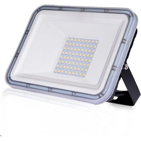 Faretto LED da esterno 50W, IP67 impermeabile, bianco freddo 6500K, faretto LED da esterno 4500LM per garage, giardino, terrazza, cortile, portico [Classe energetica F]