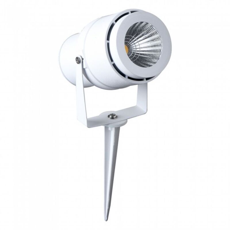 Projecteur de jardin led V-tac 12 w avec piquet, couleur blanche, lumière verte, IP65