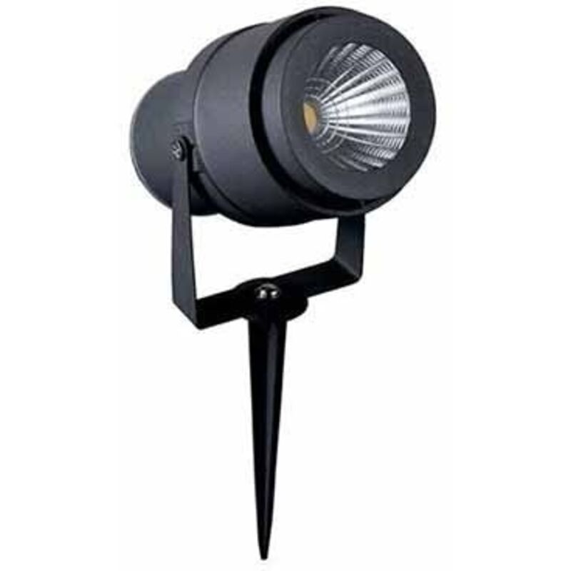 Projecteur de jardin led V-tac 12 w avec piquet, noir, lumière verte, IP65