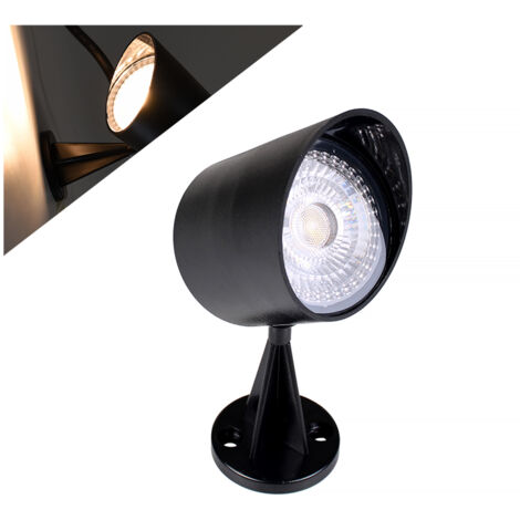 FARETTO LED DA GIARDINO CON PICCHETTO DA TERRA LUCE CALDA 3000K - ALTA EFFICIENZA 7W DESIGN ELEGANTE