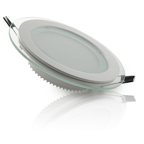 Faretto LED Da Incasso 12W 900Lm 6000ºK Vetro Circolare Ø160Mm 40.000H [GR-MB01-12W-CW]