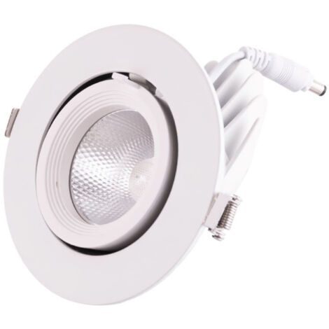 Faretto LED da incasso 15W 1500Lm 4000ºK Circolare Orientabile 40.000H [HO-COB-C-OR-15W-W]