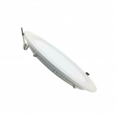 Faretto led da incasso 18w rotondo bianco sottile super slim kit 2 pezzi 6400k