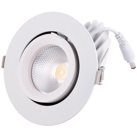 Faretto LED da incasso 20W 1900Lm 3000ºK Circolare Orientabile 40.000H [HO-COB-C-OR-20W-WW]