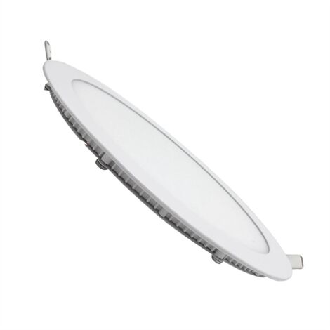 Faretto LED da incasso 20W rotondo slim bordo bianco Luce Bianco Naturale 4200k diametro 24cm Fi40-20W