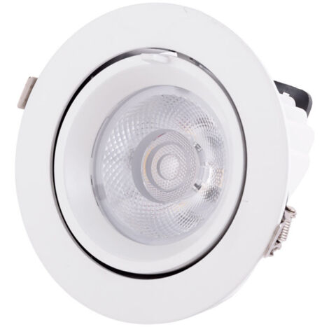 Faretto LED da incasso 30W 2820Lm 3000ºK Circolare Orientabile 40.000H [HO-COB-C-OR-30W-WW]