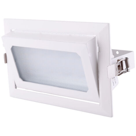 Faretto LED da incasso 30W 3600Lm 3000ºK Rettangolare Orientabile 40.000H [HO-COB-R-OR-30W-WW]