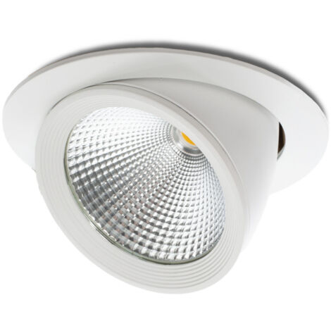 Faretto LED da incasso 40W 4000Lm 4200ºK Orientabile UGR17 50.000H [JW-40W-GW]